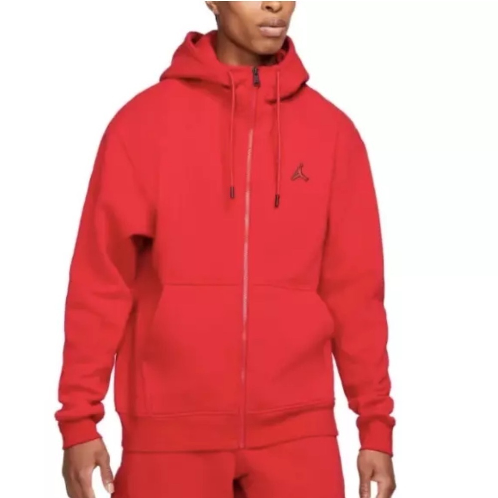 Air Jordan Essentials Men's Fleece Full Zip Hoodie DA9810-687 Red Sz M